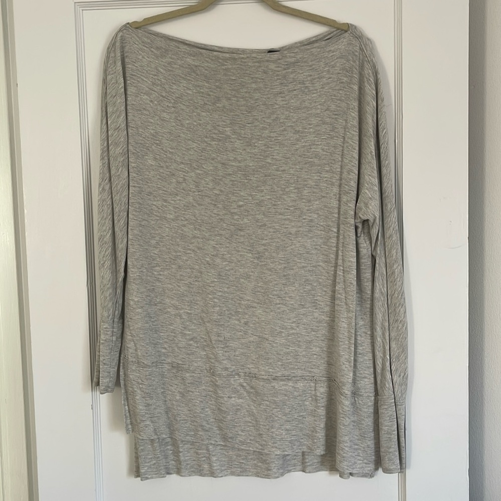Light Grey Long Sleeve Blouse
